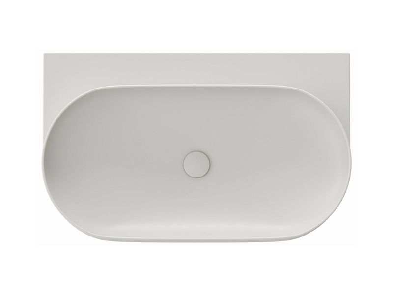 Umywalka ceramiczna Ravak cienkościenna Yard 800 bez otworu Smoke Grey 1szt
