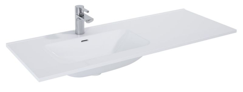 Umywalka ceramiczna Roca Skappa lewa 120 cm biała