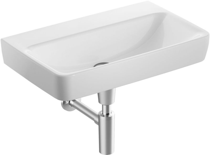 Umywalka ścienna Geberit Selnova Compact 65x40 cm prostokątna biała 1 szt.
