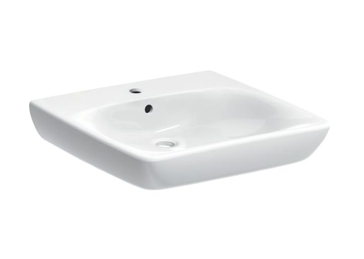 Umywalka dla niepełnosprawnych Geberit Selnova Comfort  z przelewem z otworem na baterię 501.461.00.7 1 szt.