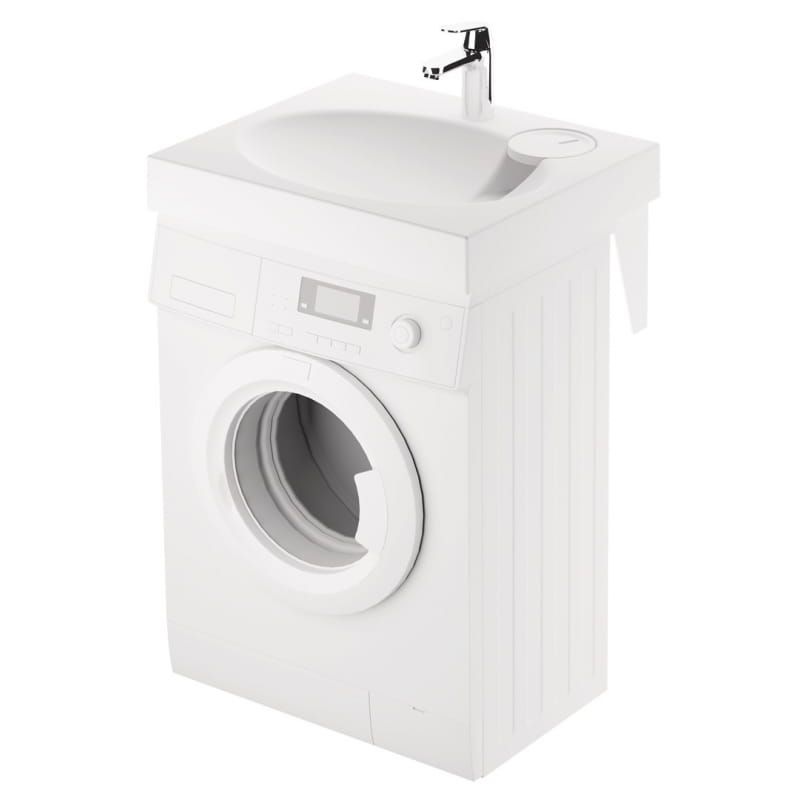 Umywalka Domotechnika do zamontowania na pralce 60x50x9 cm z syfonem 1szt