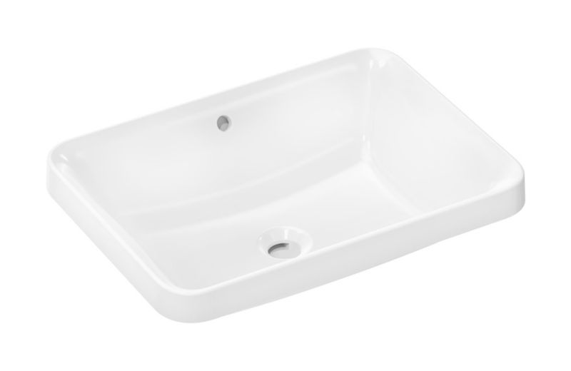 Umywalka Hansgrohe Xuniva Q 55x40 cm wpuszczana w blat ceramiczna biała 1 szt.