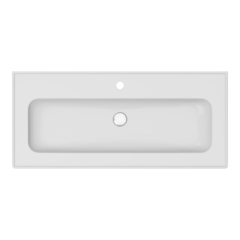 Umywalka konglomeratowa GoodHome Endell 100 cm z syfonem