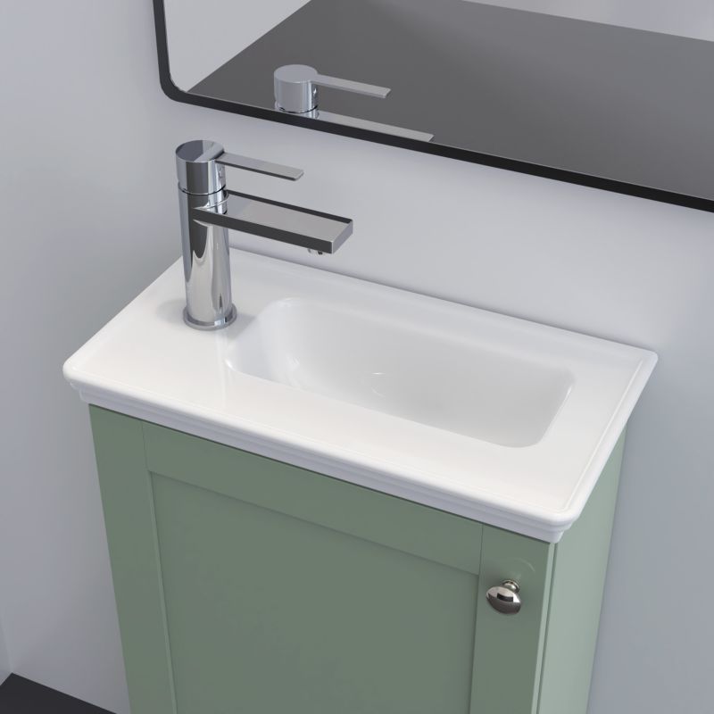Umywalka konglomeratowa GoodHome Endell 46,6 cm biała