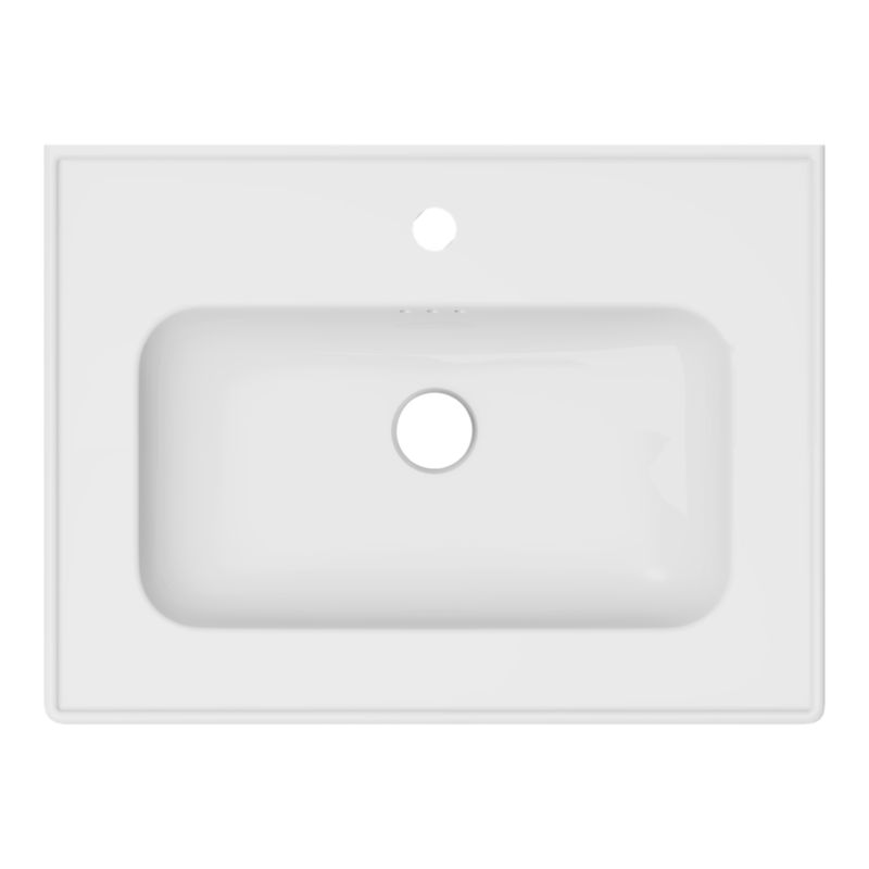 Umywalka konglomeratowa GoodHome Endell 60 cm z syfonem