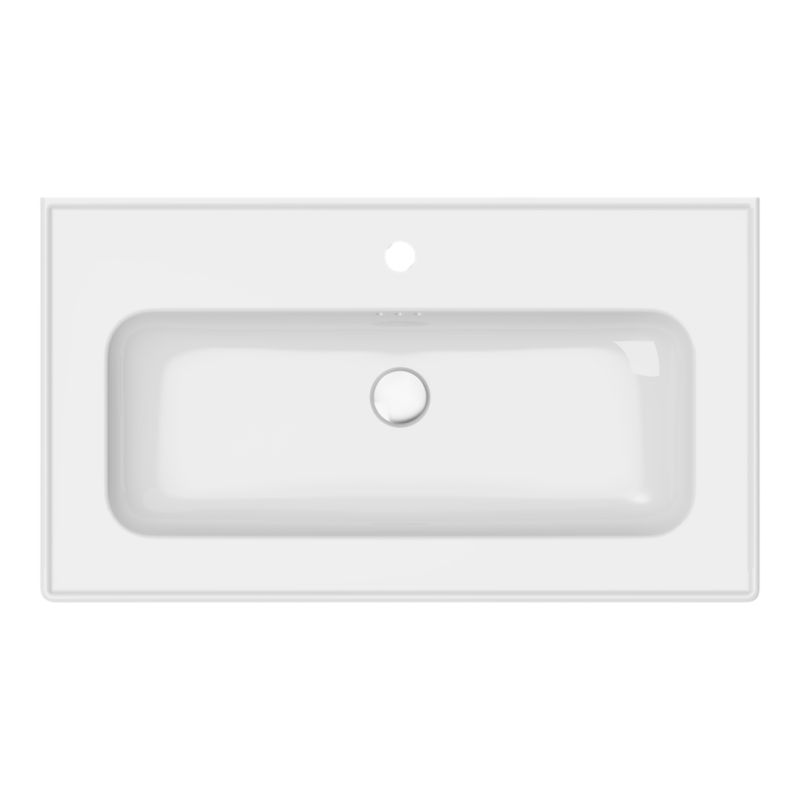 Umywalka konglomeratowa GoodHome Endell 80 cm z syfonem