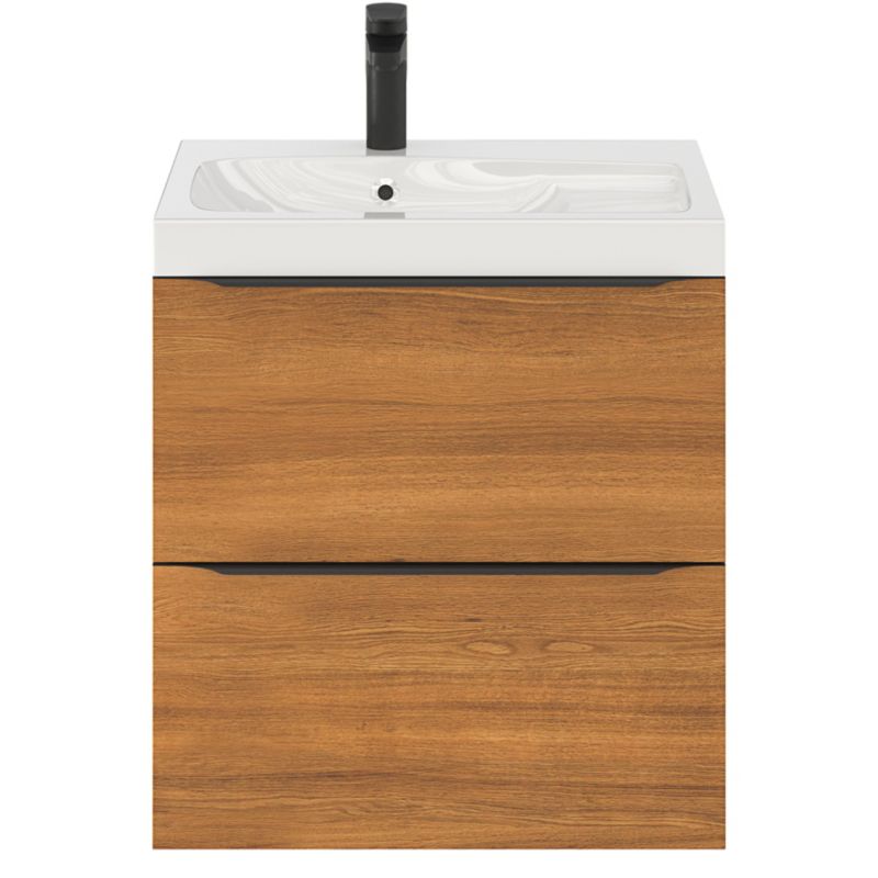 Umywalka konglomeratowa GoodHome Mila 60 cm z syfonem