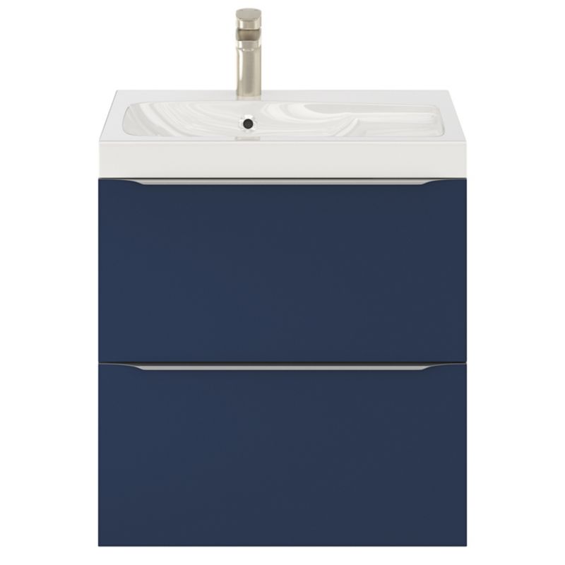 Umywalka konglomeratowa GoodHome Mila 60 cm z syfonem
