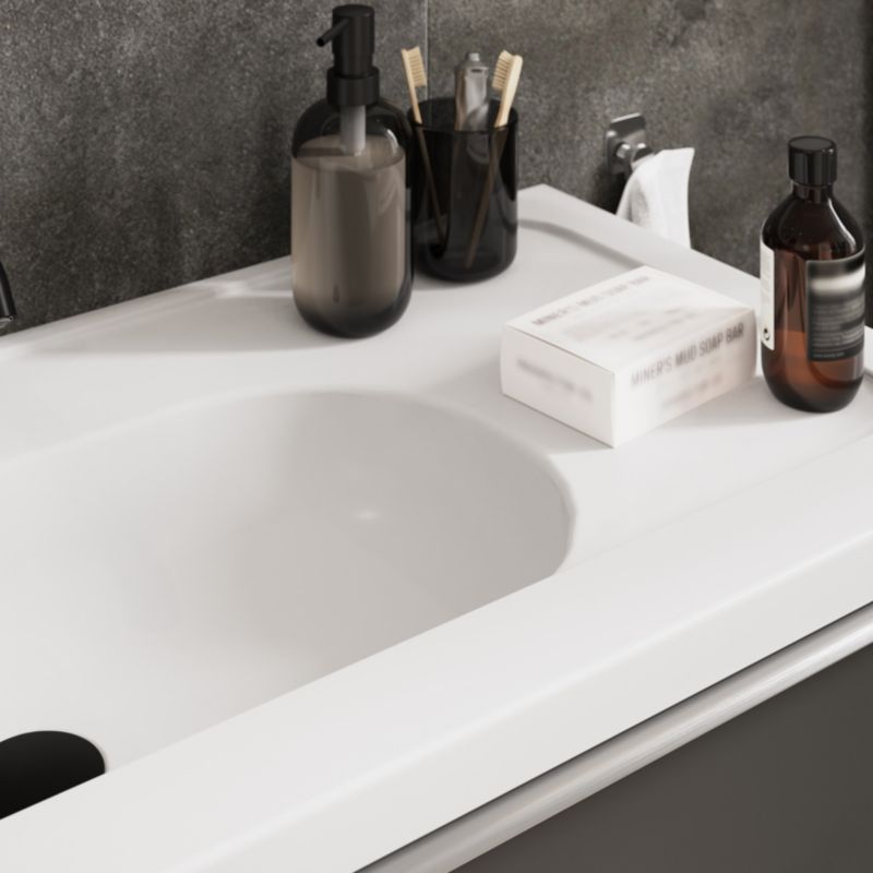 Umywalka meblowa ceramiczna GoodHome Levanna 100 cm biała