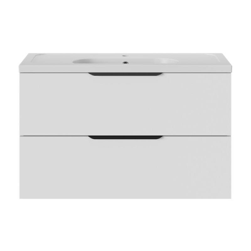 Umywalka meblowa ceramiczna GoodHome Levanna 100 cm biała