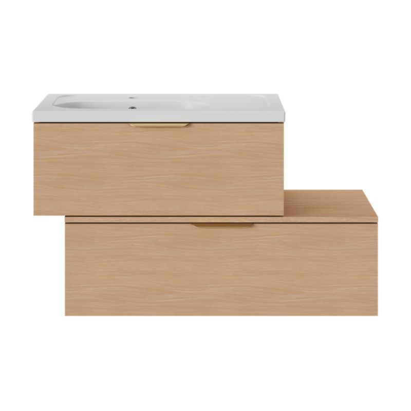Umywalka meblowa ceramiczna GoodHome Levanna 80 cm biała