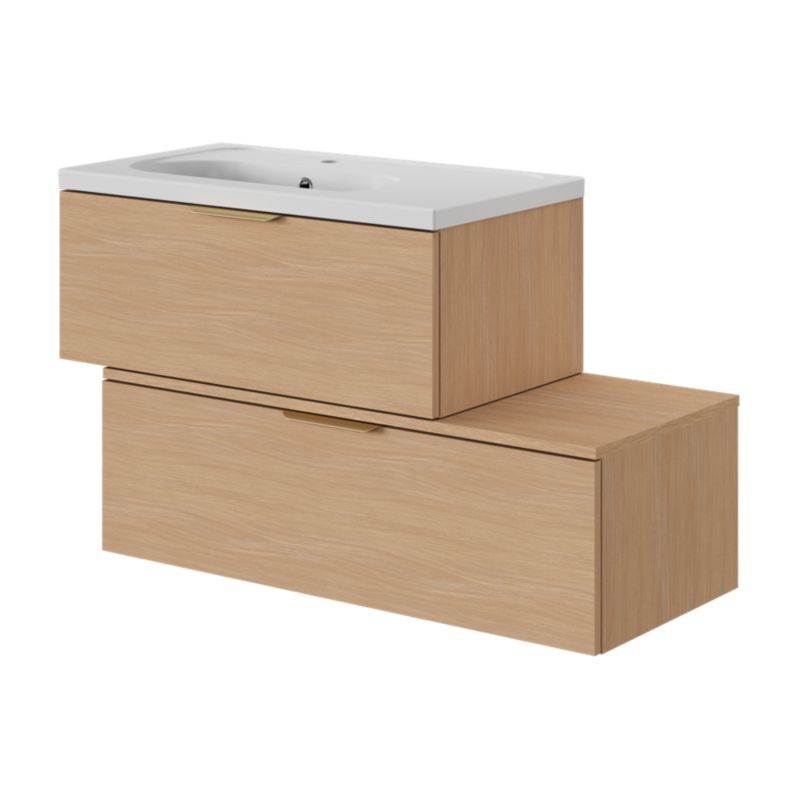 Umywalka meblowa ceramiczna GoodHome Levanna 80 cm biała