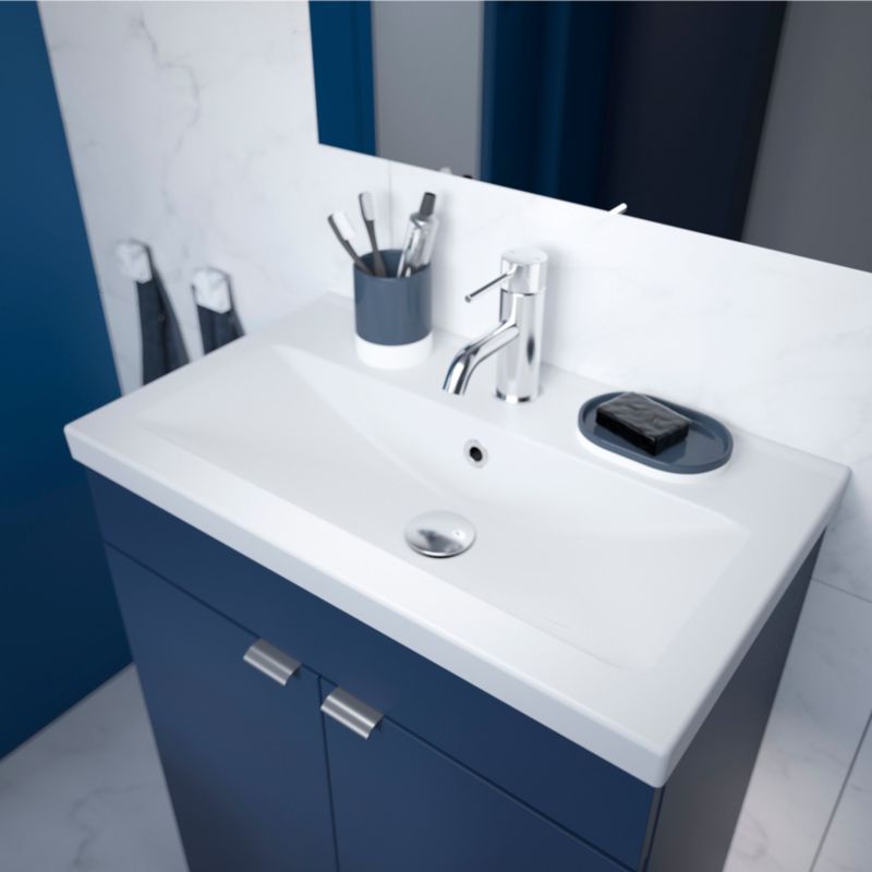 Umywalka meblowa ceramiczna GoodHome Nira slim 60,4 x 36,3 x 12,4 cm