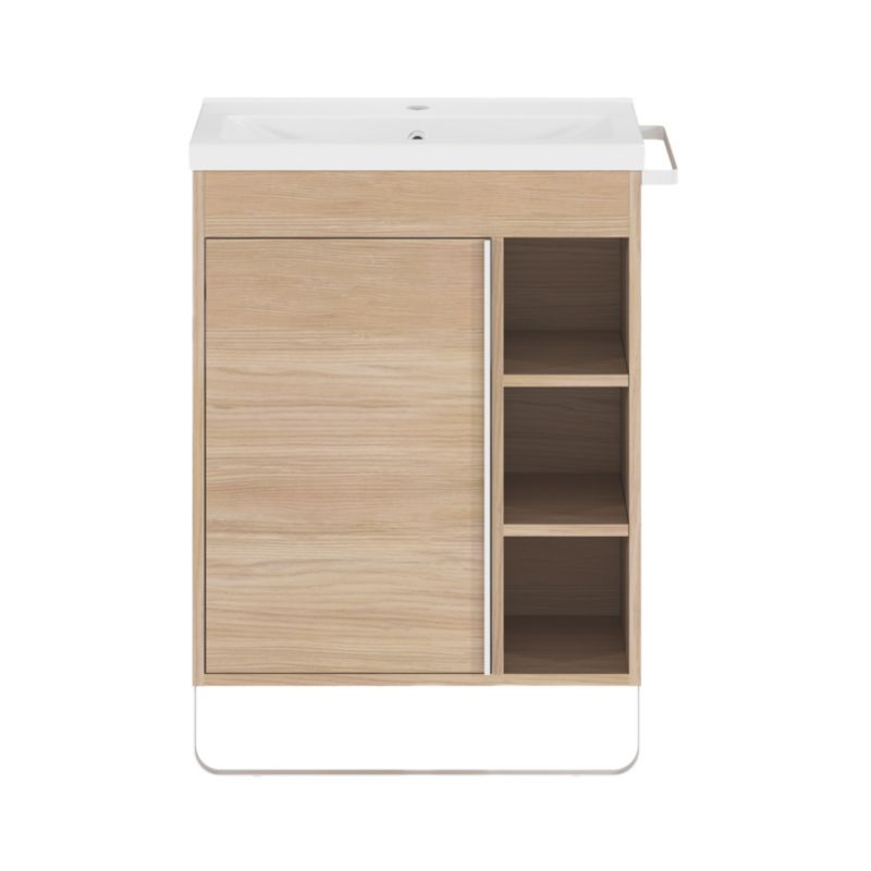 Umywalka meblowa ceramiczna GoodHome Nira slim 60,4 x 36,3 x 12,4 cm