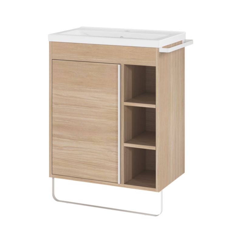 Umywalka meblowa ceramiczna GoodHome Nira slim 60,4 x 36,3 x 12,4 cm