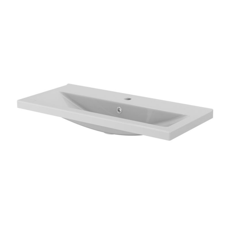 Umywalka meblowa ceramiczna GoodHome Nira slim 80,4 x 36,3 x 12,4 cm