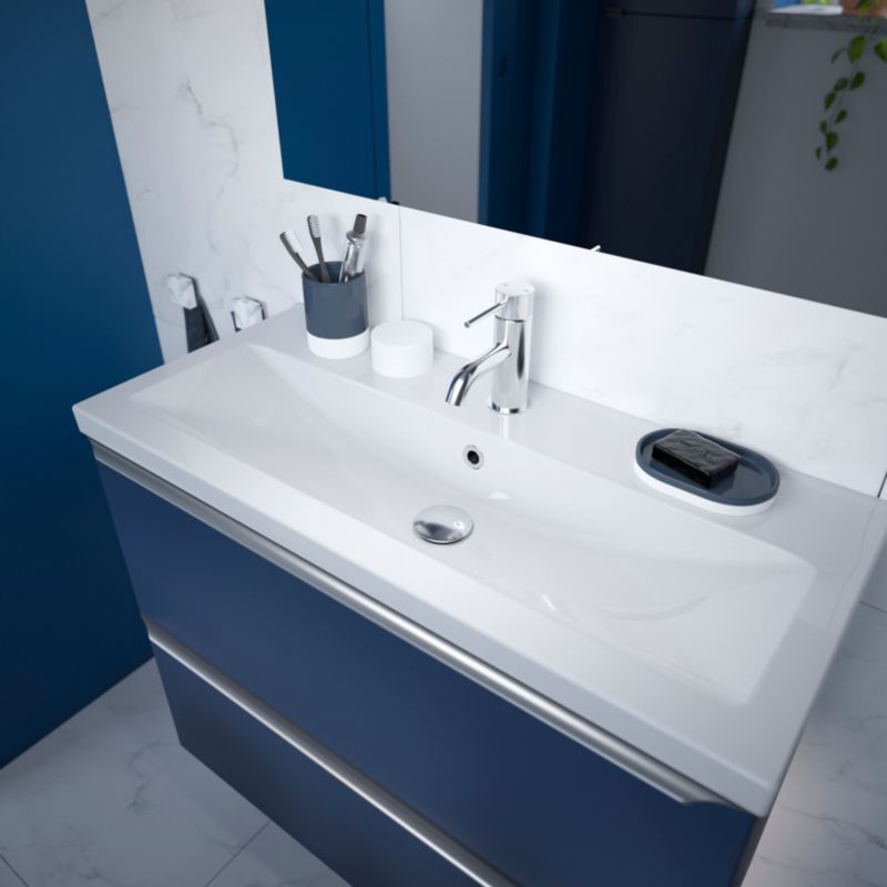 Umywalka meblowa ceramiczna GoodHome Nira slim 80,4 x 36,3 x 12,4 cm