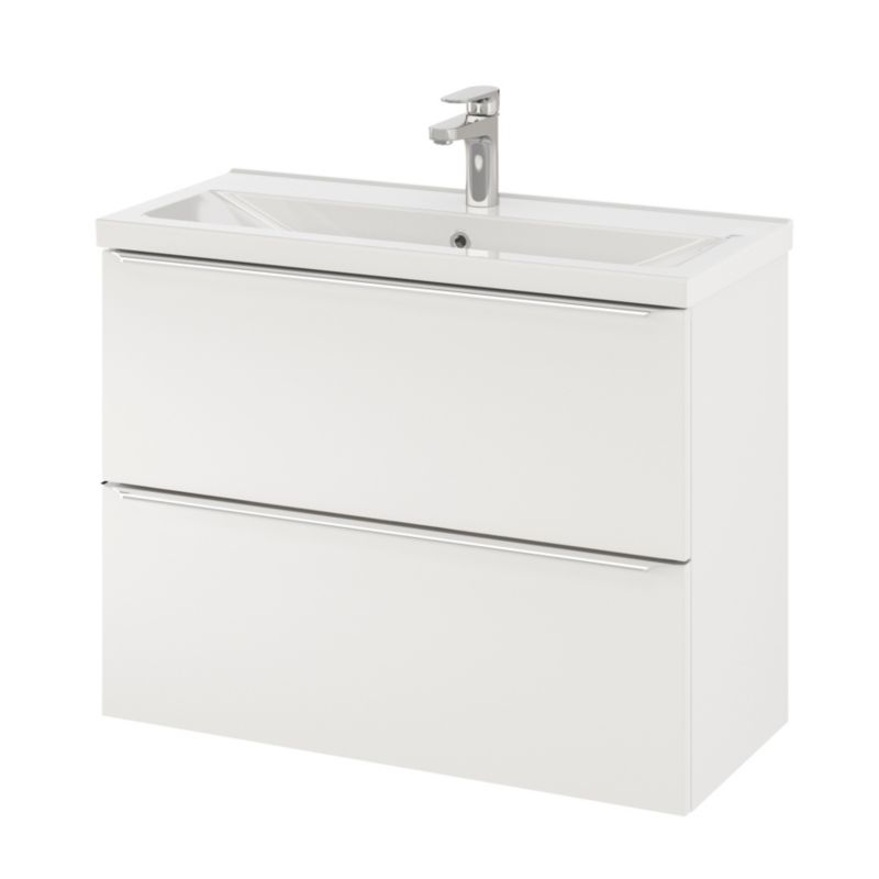 Umywalka meblowa ceramiczna GoodHome Nira slim 80,4 x 36,3 x 12,4 cm