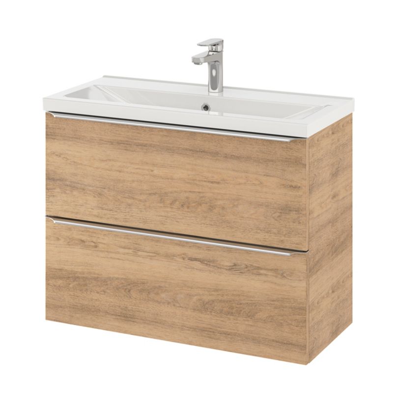 Umywalka meblowa ceramiczna GoodHome Nira slim 80,4 x 36,3 x 12,4 cm