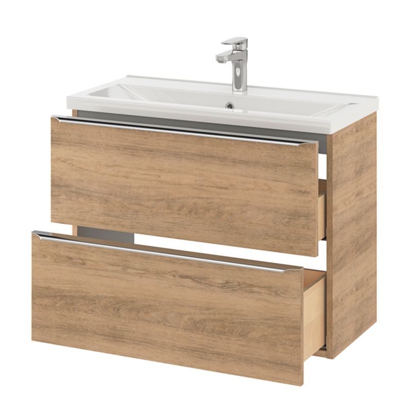 Umywalka meblowa ceramiczna GoodHome Nira slim 80,4 x 36,3 x 12,4 cm