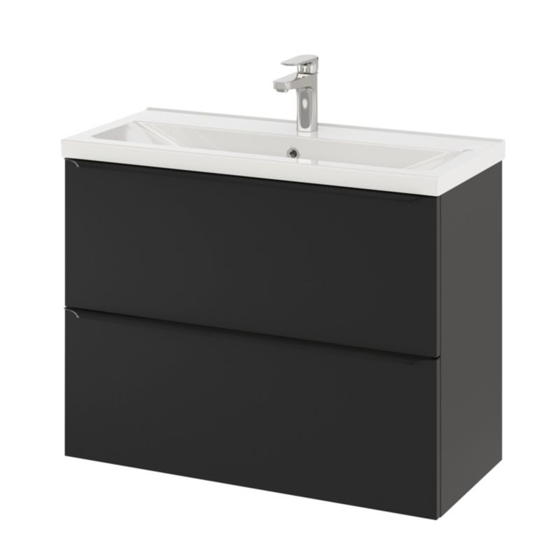 Umywalka meblowa ceramiczna GoodHome Nira slim 80,4 x 36,3 x 12,4 cm