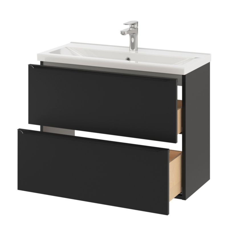 Umywalka meblowa ceramiczna GoodHome Nira slim 80,4 x 36,3 x 12,4 cm