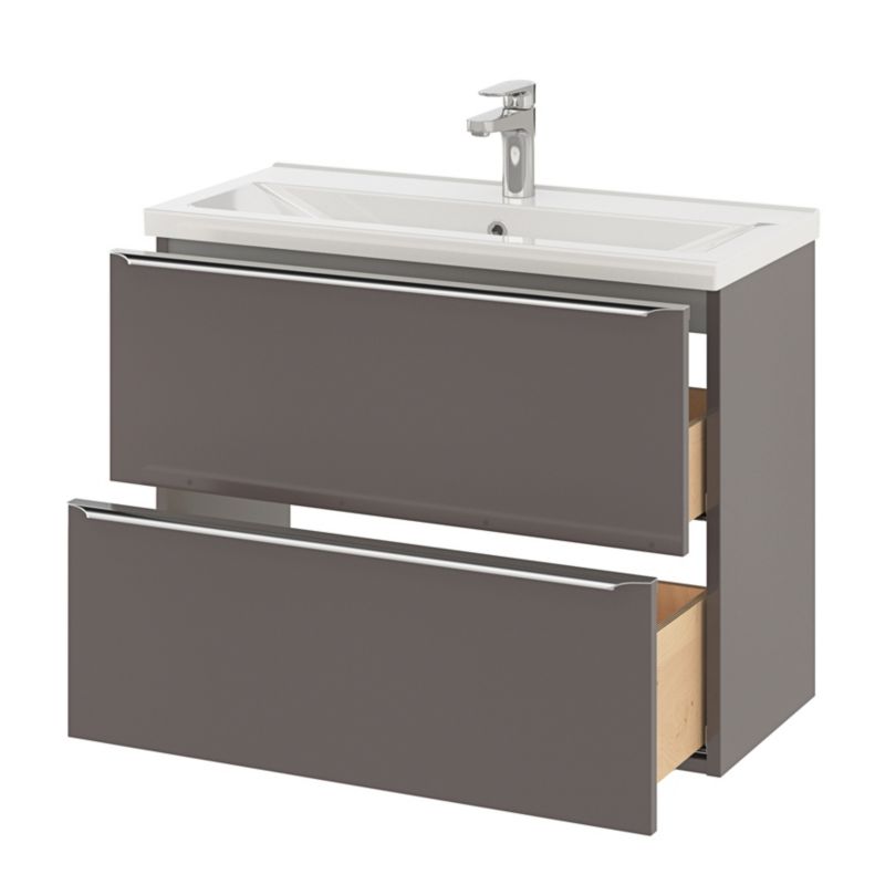 Umywalka meblowa ceramiczna GoodHome Nira slim 80,4 x 36,3 x 12,4 cm