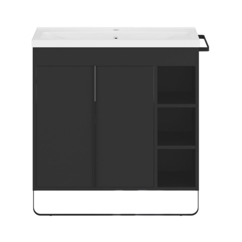 Umywalka meblowa ceramiczna GoodHome Nira slim 80,4 x 36,3 x 12,4 cm