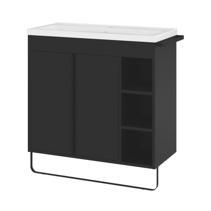 Umywalka meblowa ceramiczna GoodHome Nira slim 80,4 x 36,3 x 12,4 cm