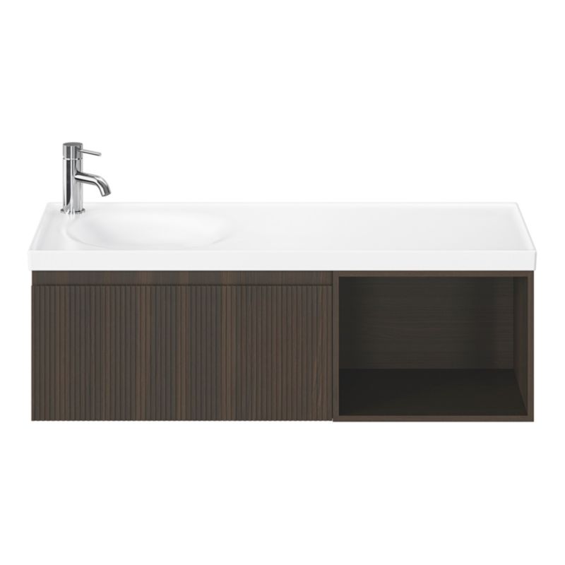 Umywalka meblowa GoodHome Kentia 100 cm biała
