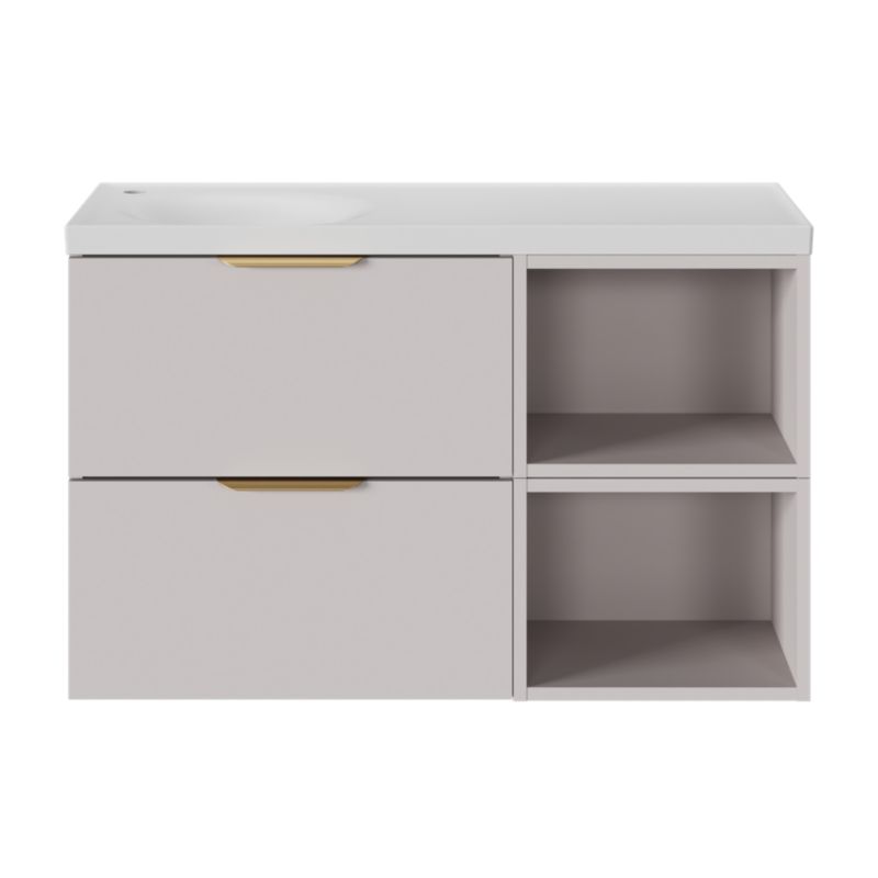 Umywalka meblowa GoodHome Kentia 100 cm biała
