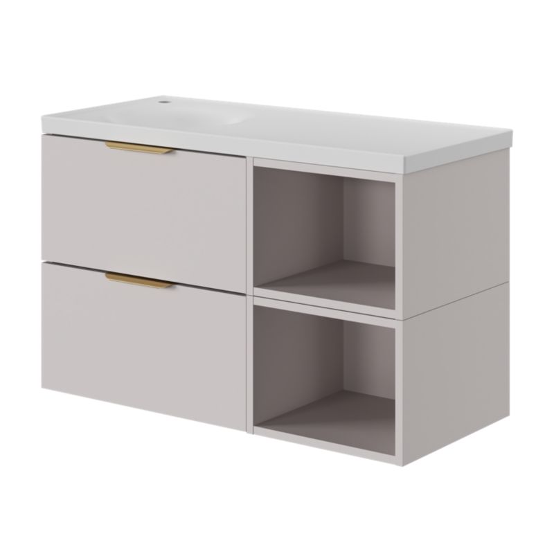 Umywalka meblowa GoodHome Kentia 100 cm biała
