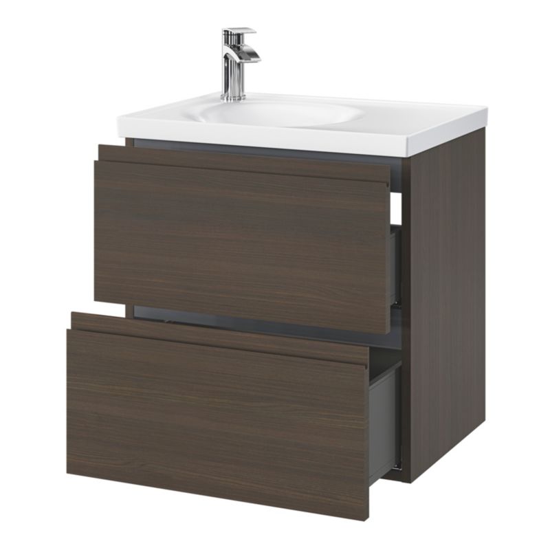 Umywalka meblowa GoodHome Kentia 120 cm biała