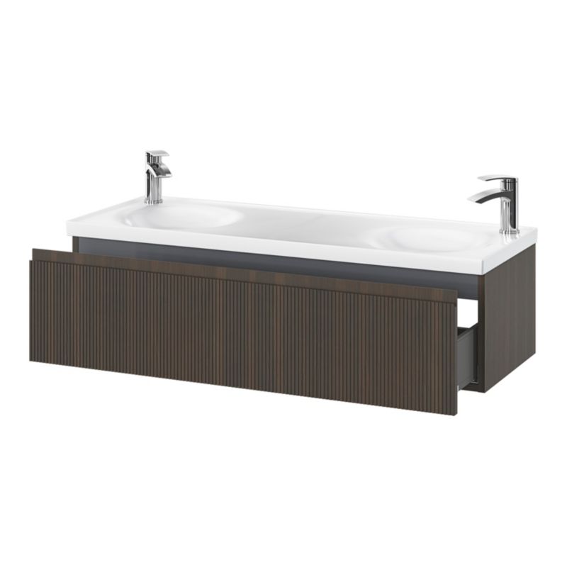 Umywalka meblowa GoodHome Kentia 120 cm biała