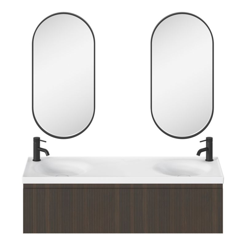 Umywalka meblowa GoodHome Kentia 120 cm biała