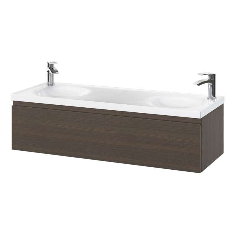 Umywalka meblowa GoodHome Kentia 120 cm biała