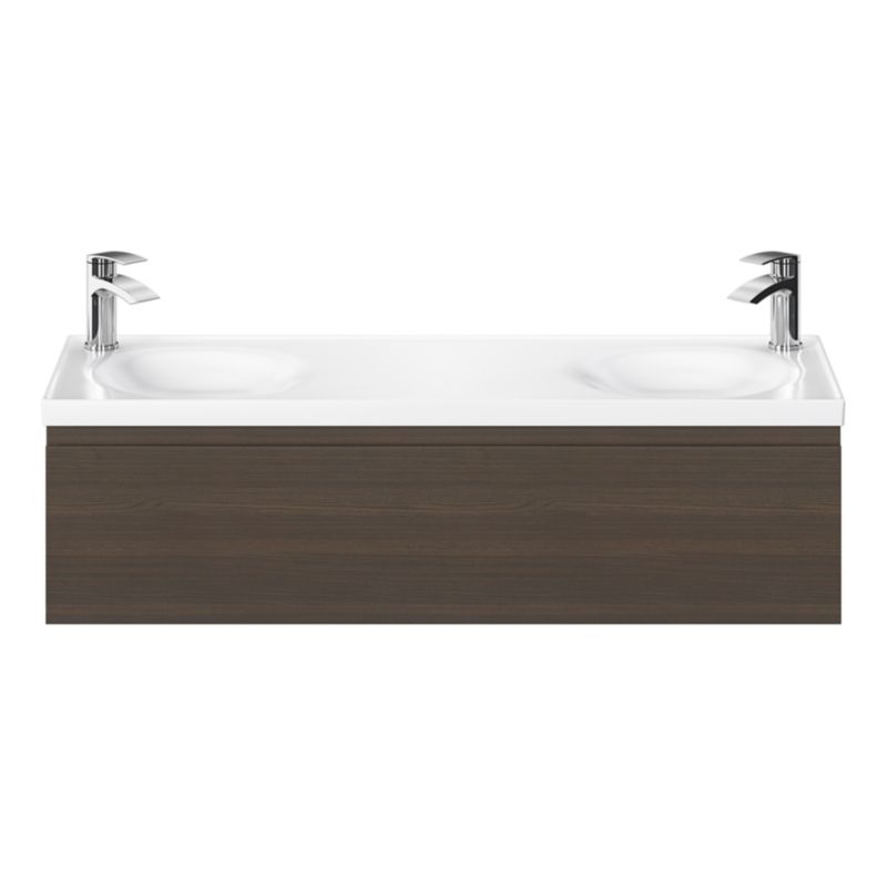 Umywalka meblowa GoodHome Kentia 120 cm biała