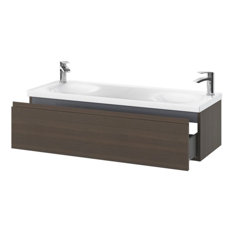 Umywalka meblowa GoodHome Kentia 120 cm biała