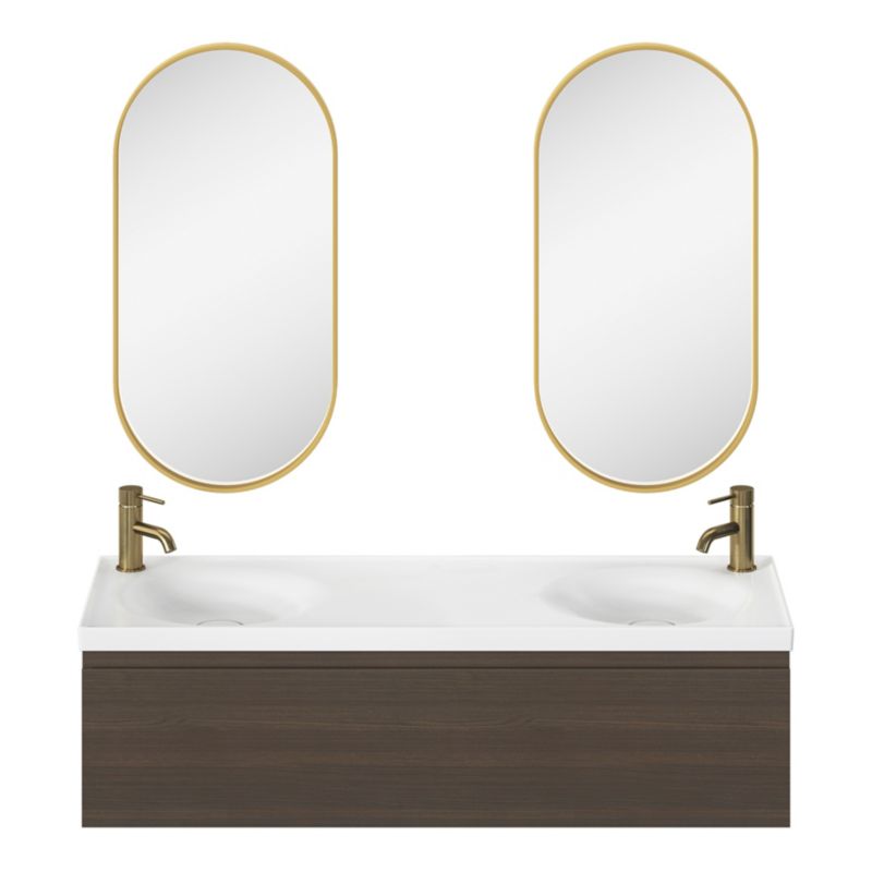 Umywalka meblowa GoodHome Kentia 120 cm biała