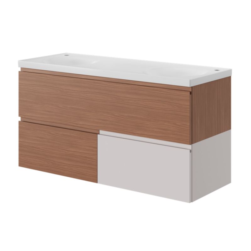 Umywalka meblowa GoodHome Kentia 120 cm biała