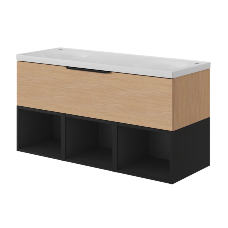 Umywalka meblowa GoodHome Kentia 120 cm biała