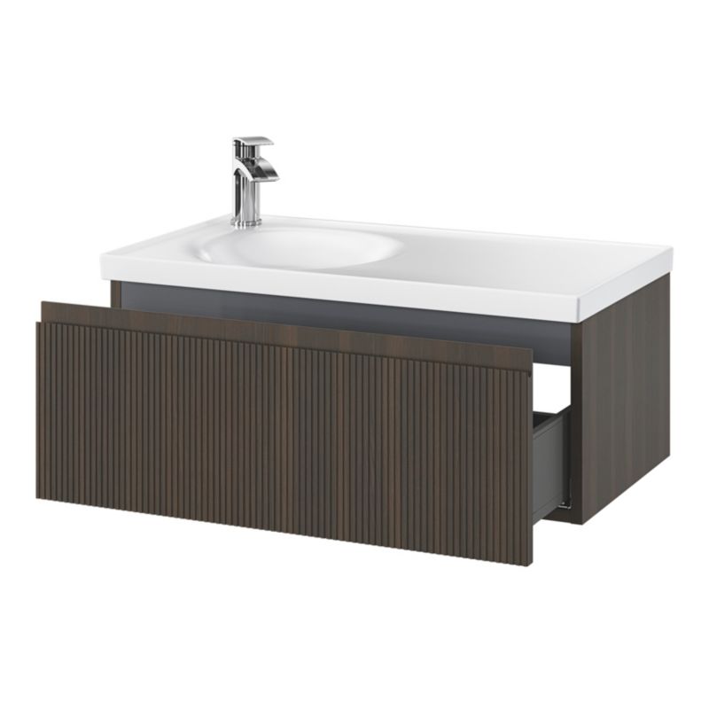 Umywalka meblowa GoodHome Kentia 80 cm biała
