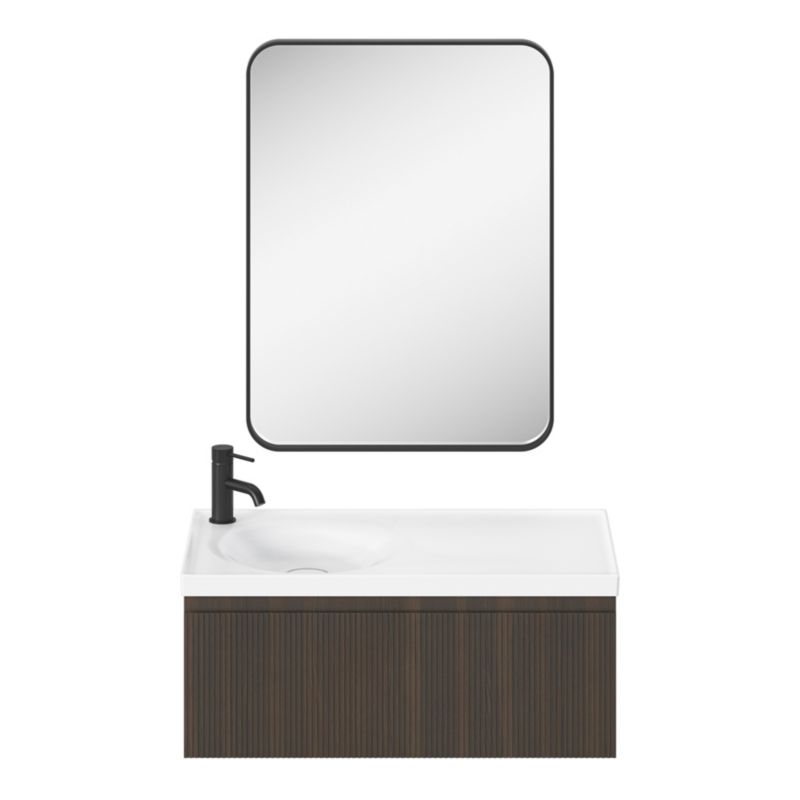 Umywalka meblowa GoodHome Kentia 80 cm biała