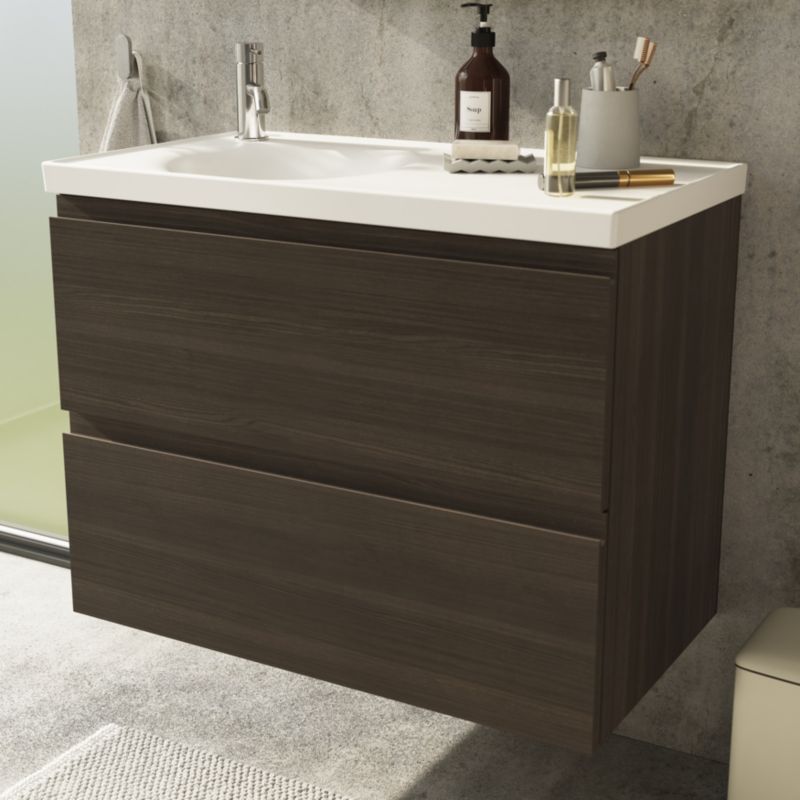 Umywalka meblowa GoodHome Kentia 80 cm biała