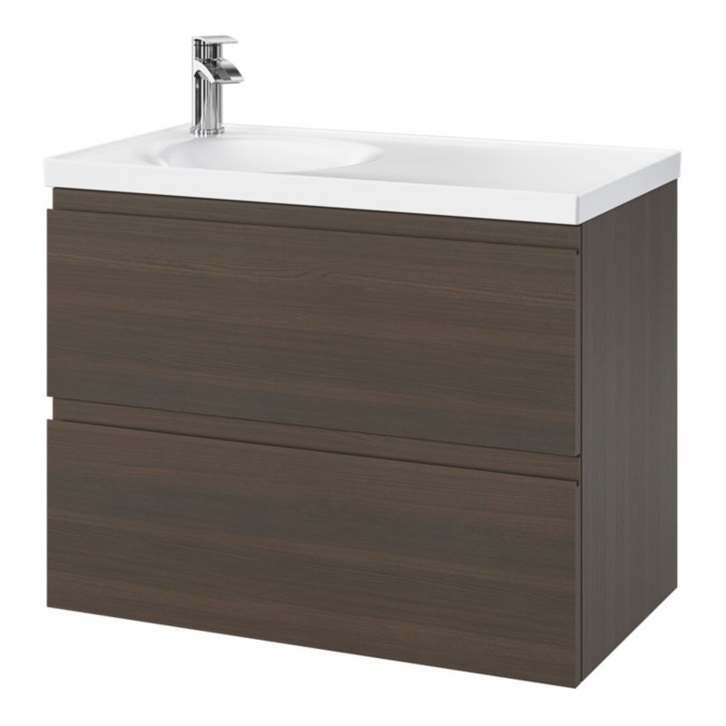 Umywalka meblowa GoodHome Kentia 80 cm biała