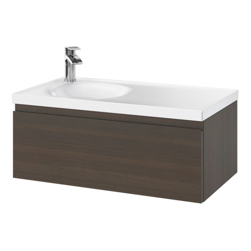 Umywalka meblowa GoodHome Kentia 80 cm biała