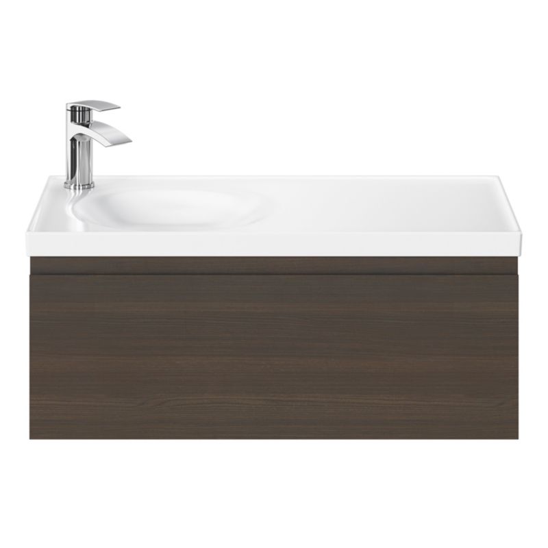 Umywalka meblowa GoodHome Kentia 80 cm biała