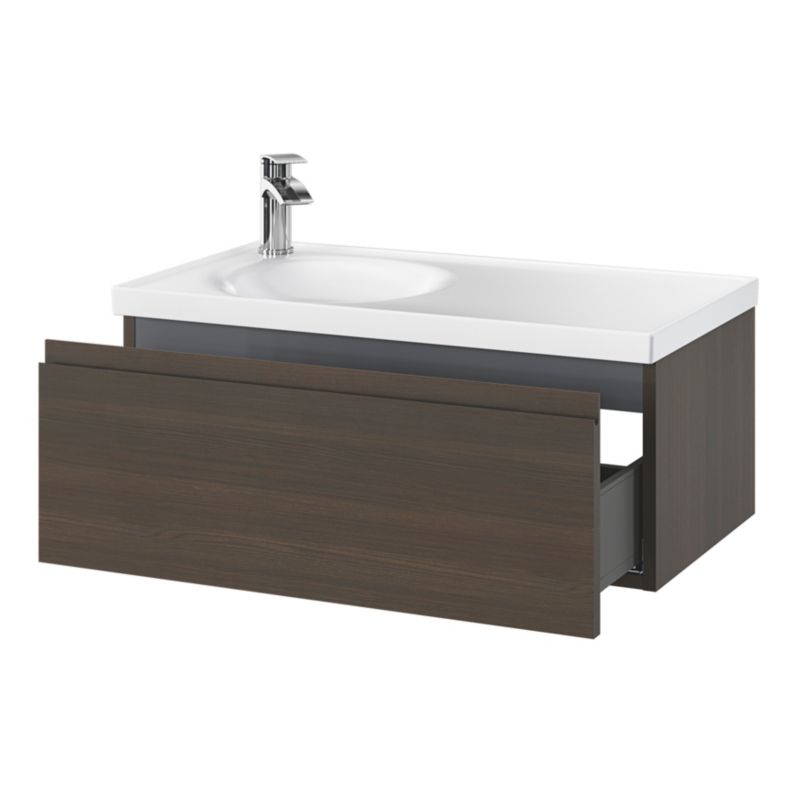 Umywalka meblowa GoodHome Kentia 80 cm biała
