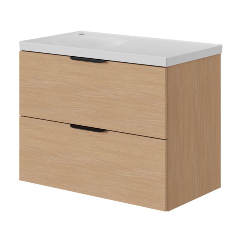 Umywalka meblowa GoodHome Kentia 80 cm biała
