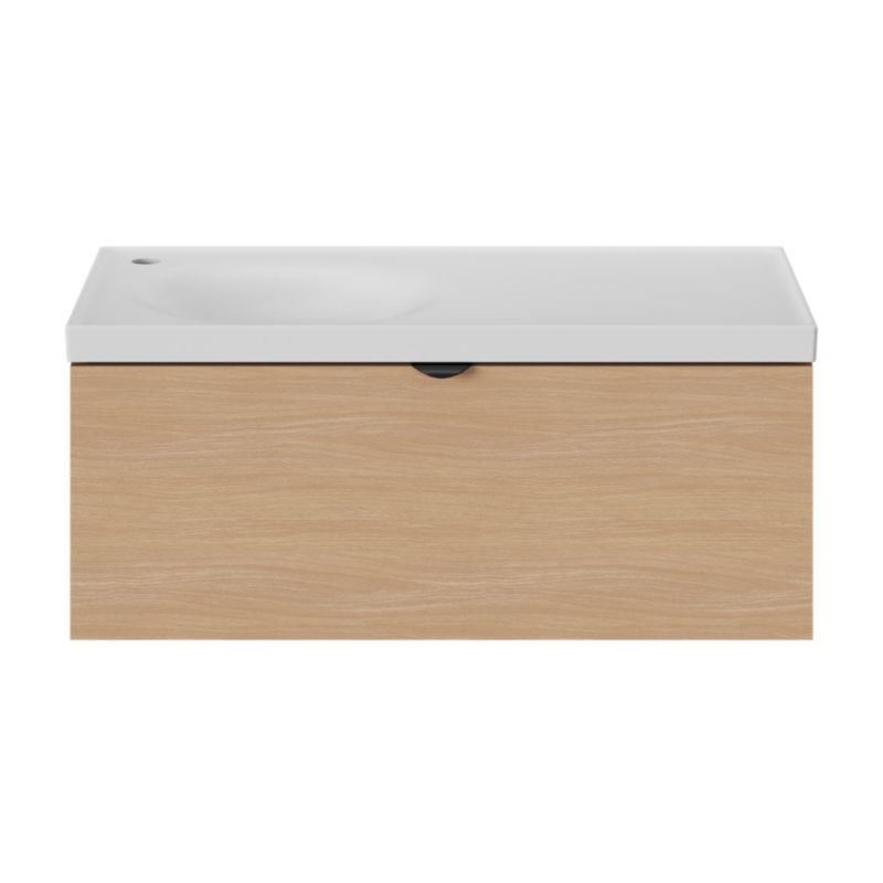 Umywalka meblowa GoodHome Kentia 80 cm biała